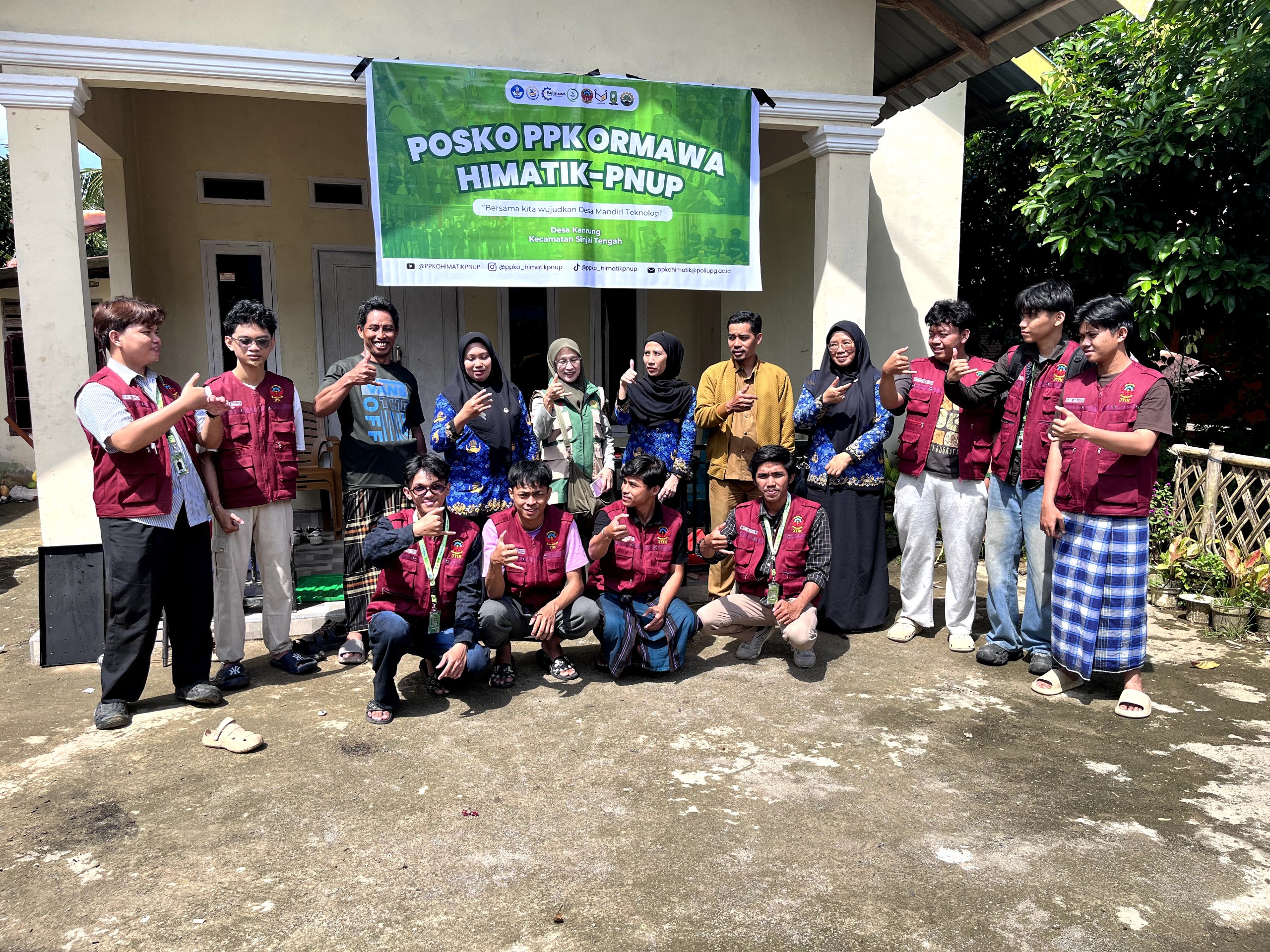 Kunjungan BPP Kecamatan Sinjai Tengah ke Posko PPKO HIMATIK PNUP 2026