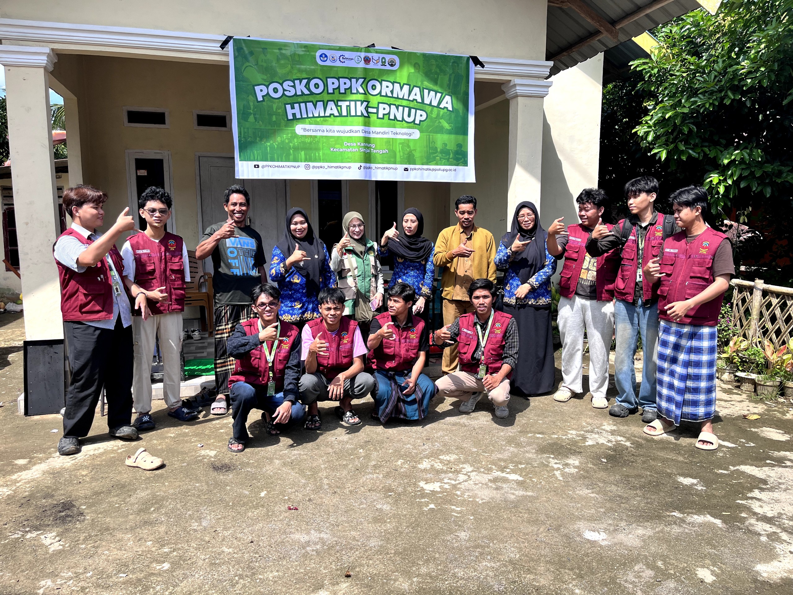 Kunjungan BPP Kecamatan Sinjai Tengah ke Posko PPKO HIMATIK PNUP 2026